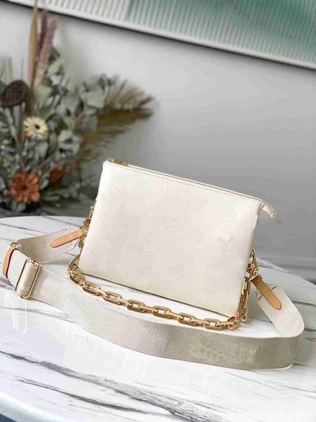 

spring summer 2023 embossed puffy leather chain bag coussin pm handbag fashion-forward shoulder bags cross-body with the strap quality