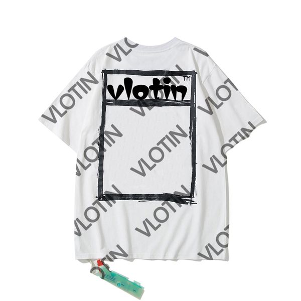

fashion tshirts summer mens women designers t shirts loose offs tees brands man s casual luxurys white street luxury 3d letter print, White;black