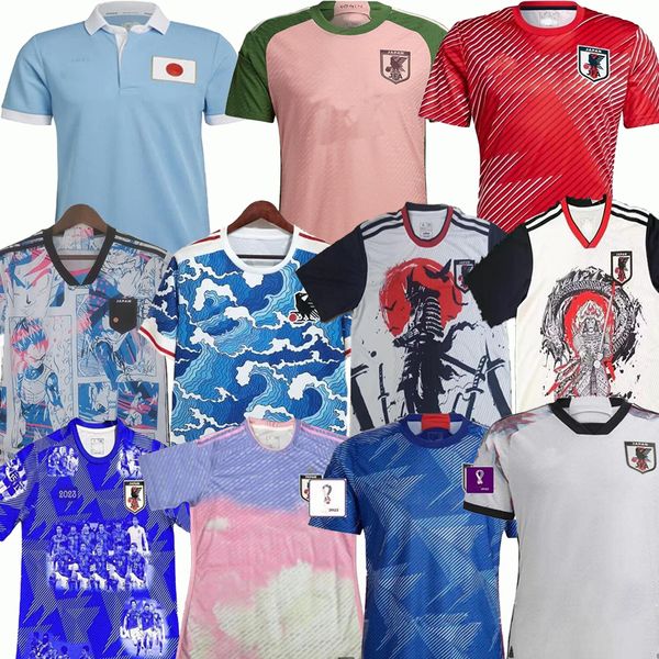 

xxxl 4xl 2022 japan soccer jerseys fans player version special cartoon years honda nagatomo okazaki doan tsubasa kamada kubo atom men women, Black;yellow
