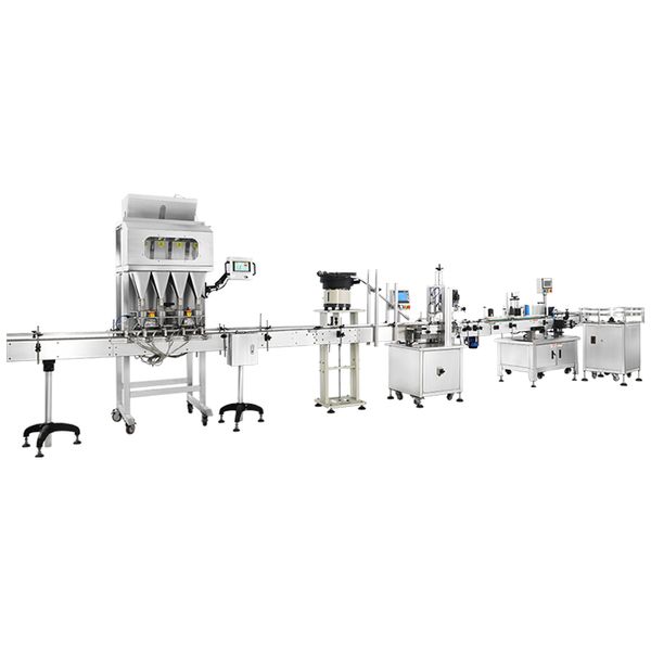 ZONESUN ZS-FAL180X10 Automatic Granule Production Line Weighing Filling Machine for Nuts Beans Grain Seeds Particle Bottle Packaging