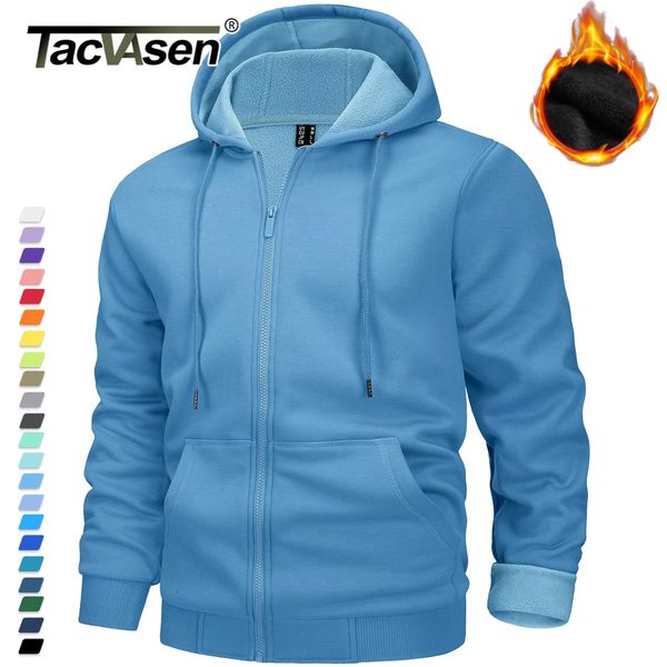 

men's hoodies sweatshirts tacvasen big pockets fleece lining hoodies mens hooded coats full zip up casual hoodie jackets athlete runnin, Black