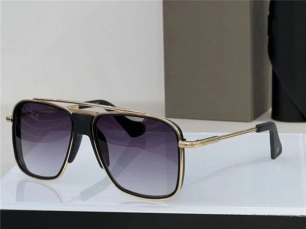 

new fashion design men square sunglasses initiator metal frame simple and popular style high end outdoor uv400 protection glasses, White;black