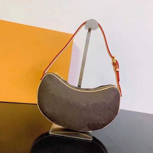 

luxury designer women luxurys designers bags round made in real leather pochette croissant handbags