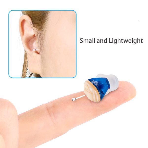 

ear care supply hearing aids audifonos j25 for deafness/elderly adjustable micro wireless mini size invisible hearing aid ear sound amplifie