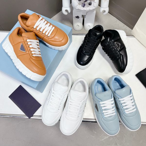 

luxury brand shoes pop design men's casual shoes women white sneaker low leather sneakers black leathers outdoor trainers color 4