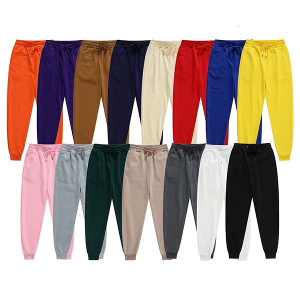 

men's pants men joggers brand male trousers casual pants sweatpants jogger 15 color casual gyms fitness workout sweatpants 230307, Black
