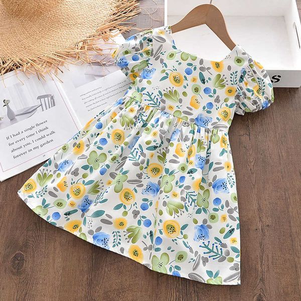 

girl's dresses summer cute dresses for girls flowers casual dress kids baby lovely vestidos children's princess costumes sweet clo, Red;yellow