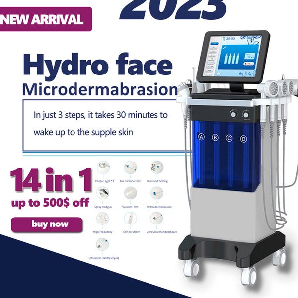 

14 in 1 multifunctional microdermabrasion skin spa machine hydra dermabrasion machine skin care beauty instrument skin rejuvenation face lif