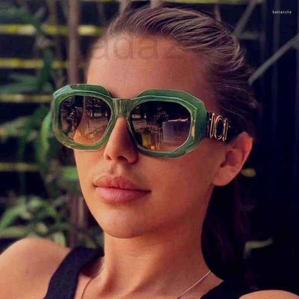 

designer sunglasses oversized women 2022 brand designer irregular sun glasses fashion square eyewear women/men punk gafas de sol hombre 3lk3, White;black