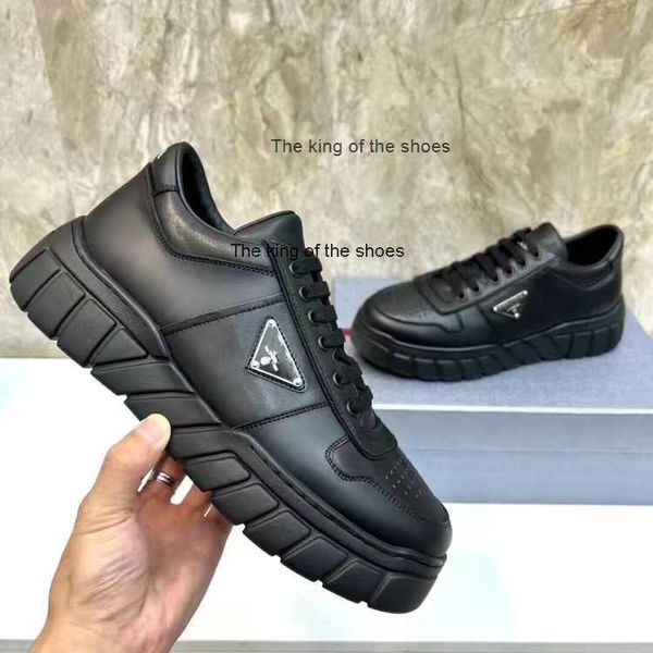 

2023 og luxury prax 01 sneakers shoes men's re-nylon technical fabric casual walking famous rubber lug sole party wedding runner traine, Black