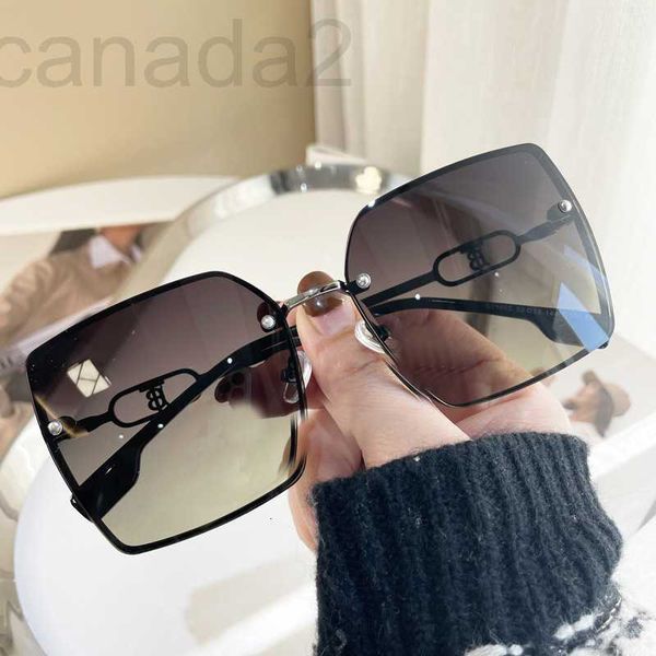

sunglasses designer 2023 large two-color gradient sunglasses women's square large frame sunscreen xxx0, White;black
