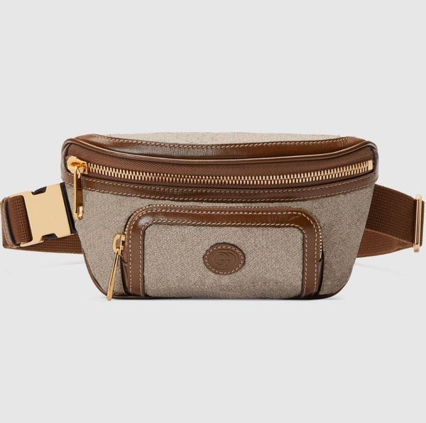 

fashion waist bag men's and women's chest bag classic print mini purse