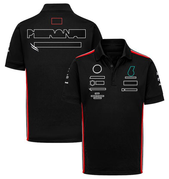 

motorcycle apparel f1 men's t-shirts formula one short sleeve t-shirt car team clothes fans leisure polo 2023 the latest model of racin, White;black