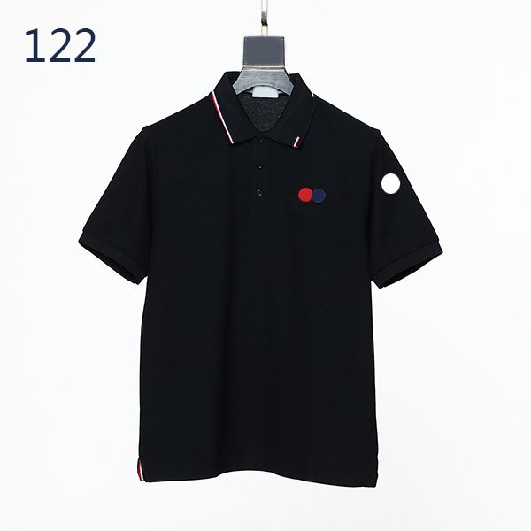 

france luxury mens t shirt polo chest double shirts 2023 brand designer tshirt aaa quality tshirts eu s--xl h1so, White;black