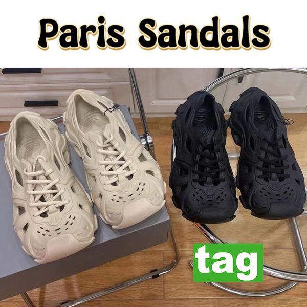 

paris sandals for men hd lace-up sneaker luxury sandal lace up summer beach shoes flats flat mens slides slippers slipper black beige slide