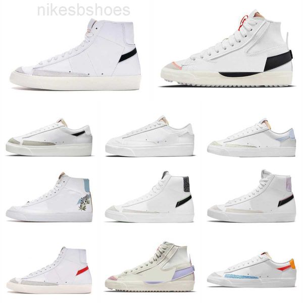 

trainers blazer mid 77 sports shoes mens women blazers og black white red vintage jumbo indigo pine green summit arctic punch sail gum