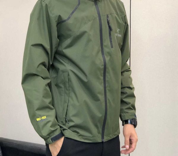 

arc jacket mens designer hoodie tech nylon waterproof gore tex zipper jackets quality 3 in 1 lightweight coats outdoor sports coatss new hig, Black;brown