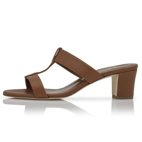 

fashion women sandals pumps senior kesbihi 50 mm brown calf leather open toe mules italy refined slingback cross double ankle designer coars, Black