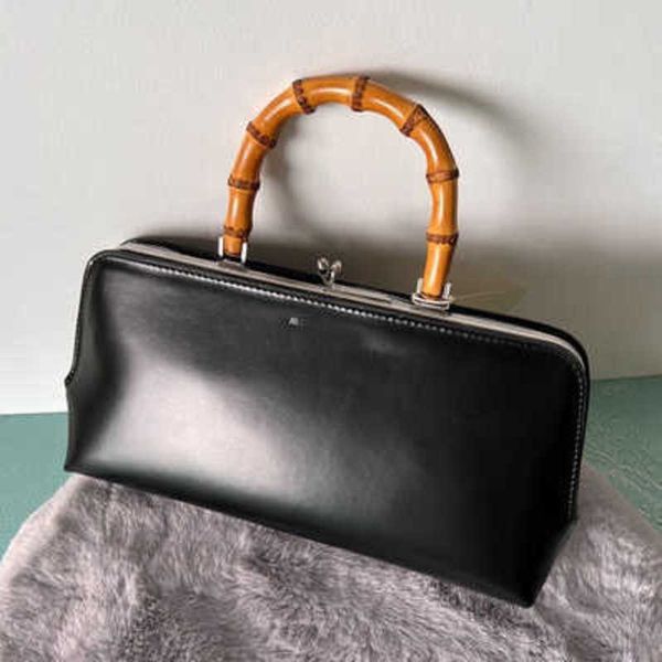 

totes jbag bamboo bag leather designer bag handle mouth gold designer tote handbag elegant french stick hand female purse
