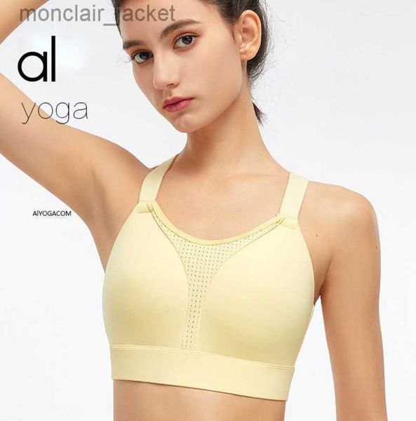 

designer brand tank alos yoga new cross high strength sports bra running yoga bra sports bra, White
