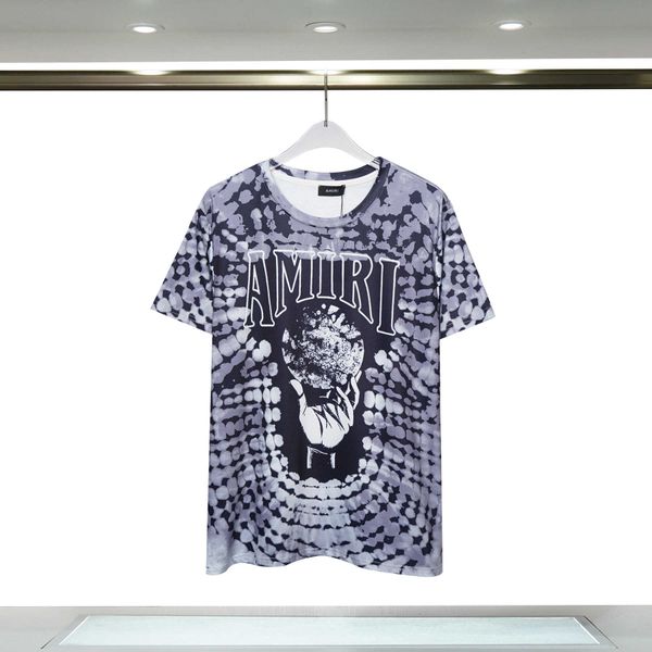 

t-shirts amnri tee men women cotton leisure designer fashion brand simple 2023 short-sleeved hip-hop printed casual t-shirt slim loos, White;black