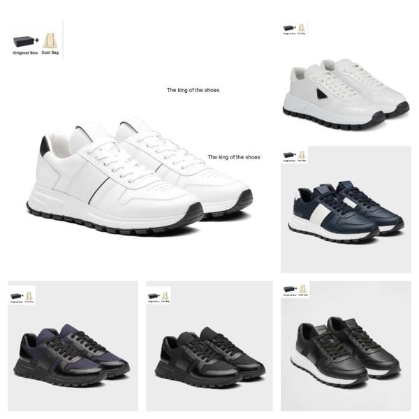 

2023 og 23s prax 01 re-nylon runner sports shoes brushed leather sneakers men's black technical rubber sports lug sole casual outdoor f