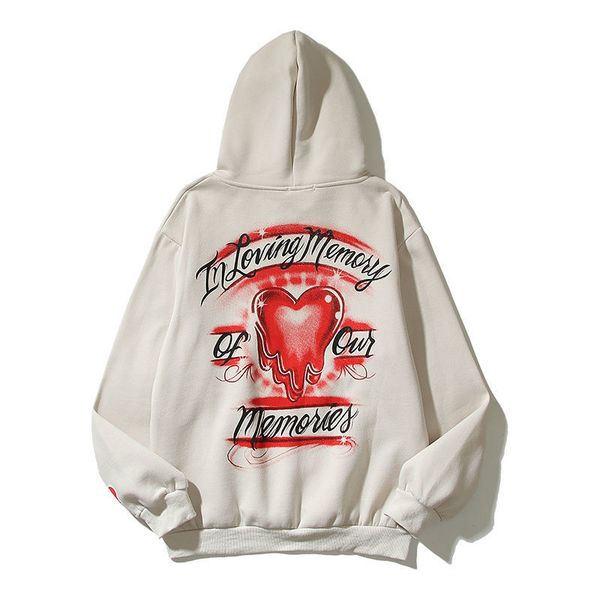 

hoodie mens womens hoody high street dissolved love hooded sweater, Black
