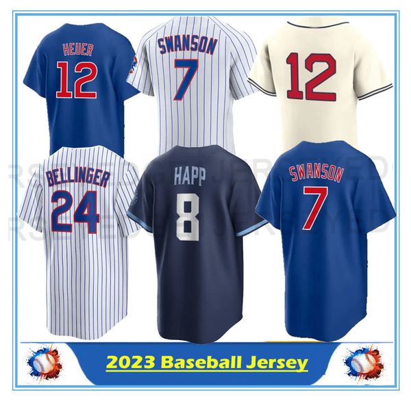 

7 dansby swanson 2023 baseball jerseys seiya suzuki cody bellinger marcus stroman ian happ trey mancini kyle hendricks nico hoerner wisdom h, Blue;black