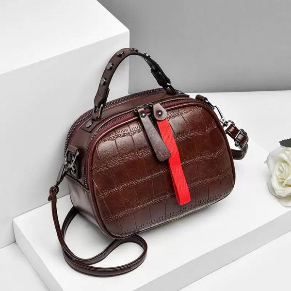 

new 2021 fashion women bag one-shoulder leather handbags korean shoulder bag small flap crossbody bags for women messenger bags, Black;red