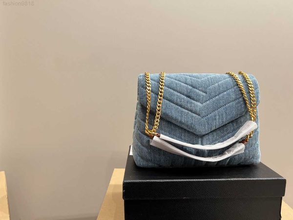 

luxurys designers shoulder bag women crossbody totes backpack loulou y-shaped purse handbags seam leather ladies metal chain quality