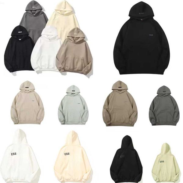 

2023 ess hoodie mens women hoody winter warm designer hoodies fashion streetwear pullover sweatshirts loose hooded jumper hum9, Black