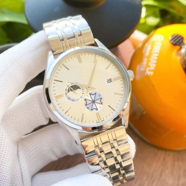 

men's mechanical watches expensive watches branded watches, Slivery;brown