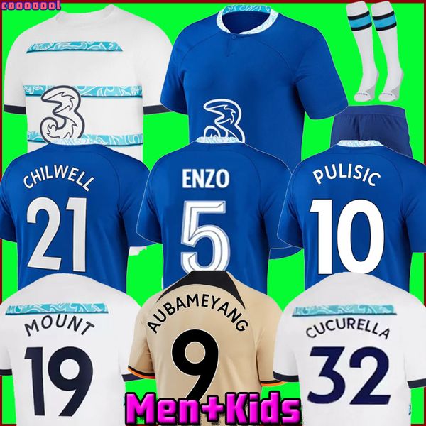 

cfc soccer jerseys 22 23 sterling enzo mount joao felix havertz mudryk kante jorginho ziyech 2022 2023 pulisic james football shirt men kids, Black;yellow