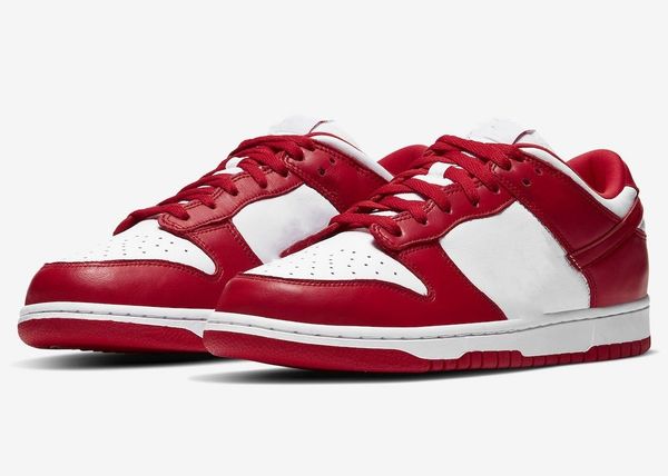

designer shoes sb dunks low university red white outdoor sneaker with box