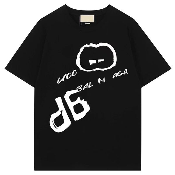 

30% off mens t shirt designer shirt mens tees luxury pure cotton fashion leisure holiday letter printing lovers' same clothing s-5xl, White;black