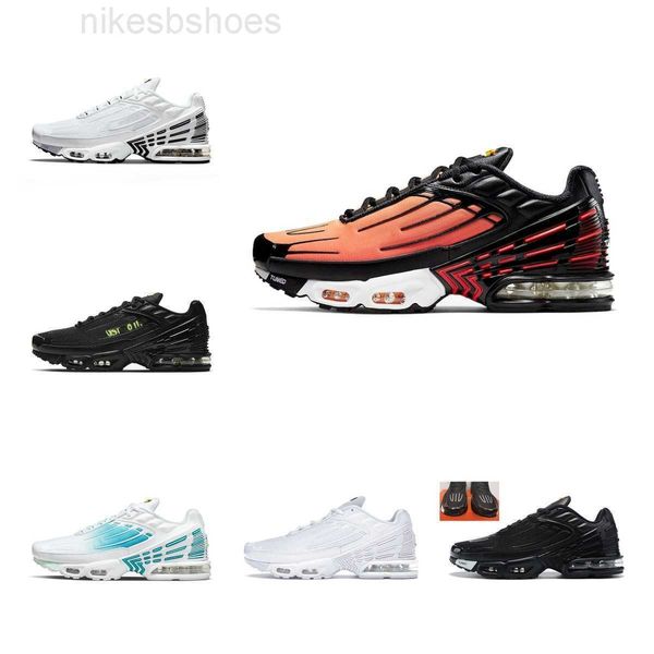 

with box designer discount tn plus 3 tuned men sports shoes iii 3s laser blue white aquamarine obsidian hyper violet deep parachute ghost gr, Black