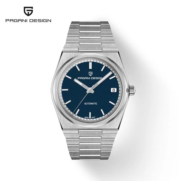 

wristwatches 2023 pagani design 40mm automatic men s mechanical watch nh35 sports business sapphire 10bar ar coated clock watch for men 2303, Slivery;brown