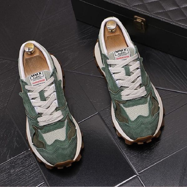 

trendy summer men's comfortable shoes mesh breathable all match platform causal flats shoes loafers sports sneakers zapatos hombre d2a3, Black