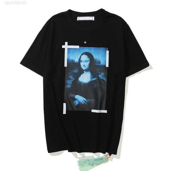 

kf74 h9xh h9xh designer summer offs luxury men's shirts loose religious dissolve watercolor oil painting short sleeve casual t shirt f, White;black