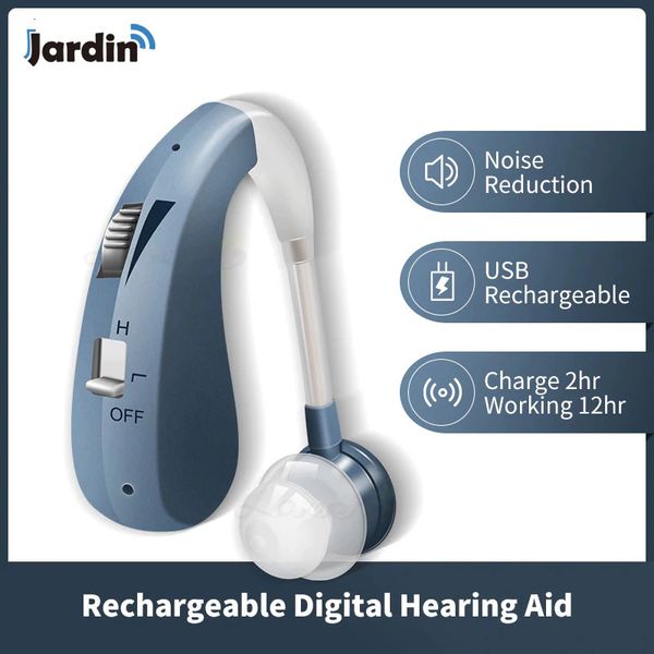 

ear care supply 202s hearing aid rechargeable digital sound amplifier air conduction wireless headphones for deaf elderly ear care hearing a
