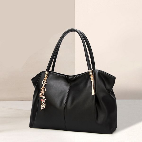 

hbp fashion women's bag european style shoulder bag solid color design handbag