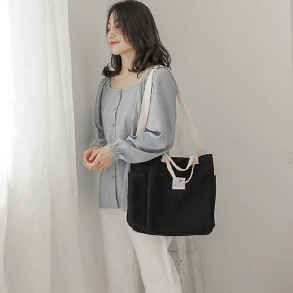 

shopping bags new canvas shoulder environmental bag tote package crossbody purses casual handbag for women 230304