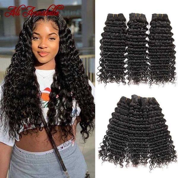 

wig caps ali annabelle peruvian deep wave bundles 100 human hair bundles 134 deep curly bundle deals 1028inch natural remy hair weave j23030, Black;brown