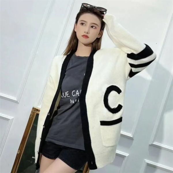 

new women's sweaters women spring autumn loose casual woman designer sweater s-xl women coat, White;black