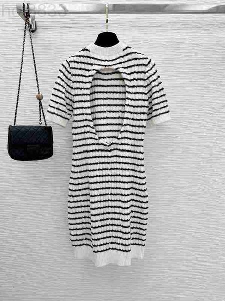 

party dresses designer 2023 spring summer for women ootd new hollow out dinner dress ladies fashion grade knitting 6sna, White;black