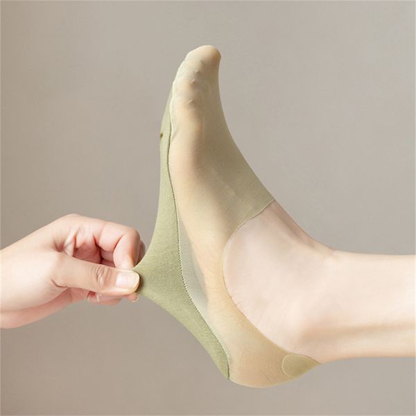 

solid color boat socks breathable colorful women's tailoring sock invisible mesh lightweight summer non-slip cotton, Black;white