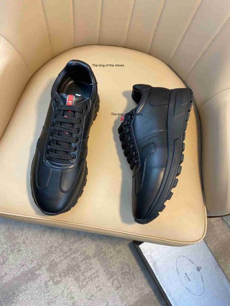 

2023 og prax 01 men shoes sneakers running soprt men's flat leather brand racing casual with box size 38-45 ee889, Black