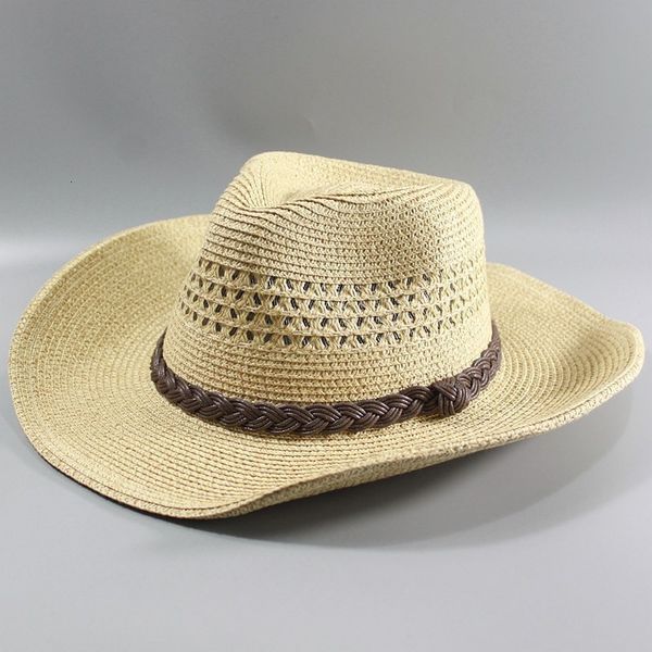

cloches man straw hat wide brim beach foldable cap big bone men plus size fedora 58cm 60cm 62cm 230306, Blue;gray