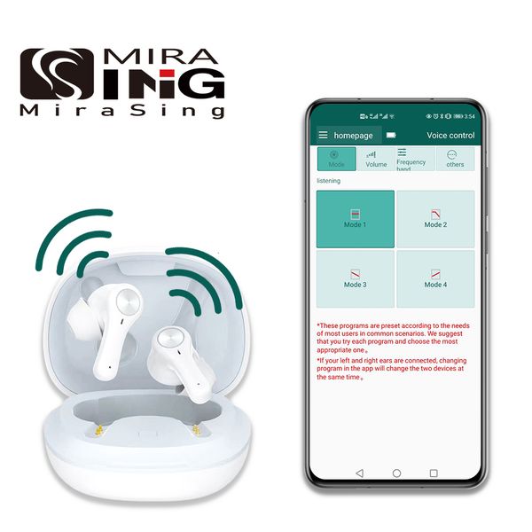 

ear care supply rechargeable hearing aids with bluetooth digital audifonos app control invisible portable sound amplifiers for deaf people 2