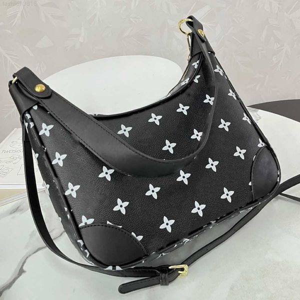 

women luxury designer classical loop shoulder cowhide bags half moon bag banquet shopping wedding leisure business satchel purse satchel bag